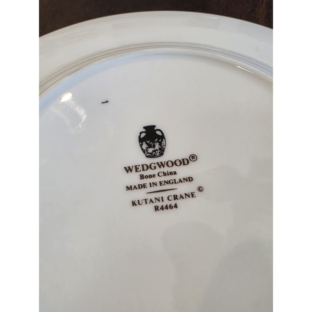 Vintage LOT Of 3 "KUTANI CRANE" by WEDGWOOD Bone China 6" Bread Dessert Plate - Picture 6 of 6